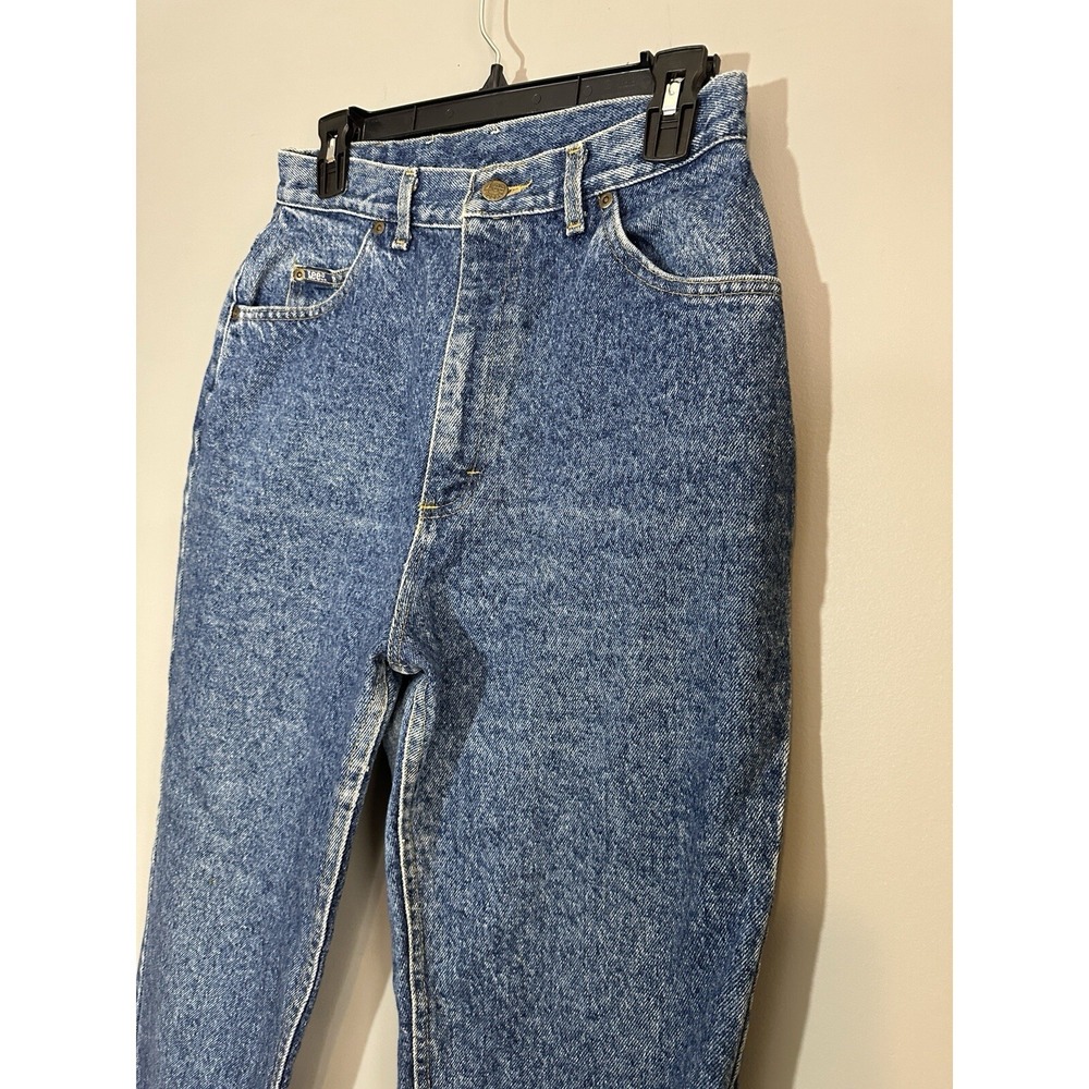 Vintage 90s Lee Jeans Women's Size 6 High Waist Mom Tapered Denim *See Meas - Picture 10 of 14